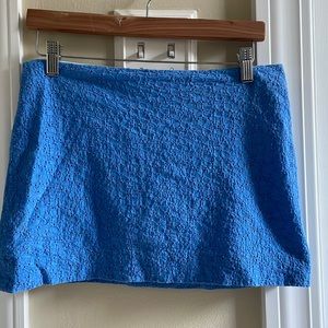 Lilly Pulitzer Blue Sweet Daisy Tate Eyelit Skirt